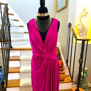 Lauren Ralph Lauren Pink Asymmetrical Dress